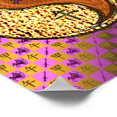 Boogschutter en houten paard poster (Hoek)