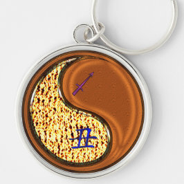 Boogschutter en houtoos sleutelhanger