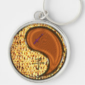 Boogschutter en houtrat sleutelhanger (Voorkant)