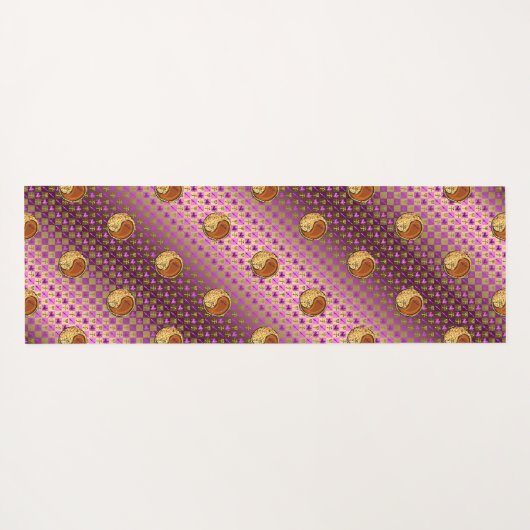 Boogschutter en houtrat yogamat (Achterkant (horizontaal))