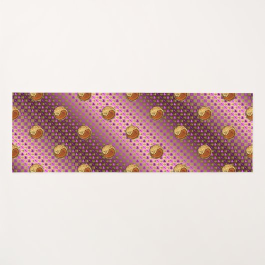 Boogschutter en houtrat yogamat (Voorkant (horizontaal))