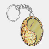 Boogschutter en metalen aap sleutelhanger (Voorkant Links)