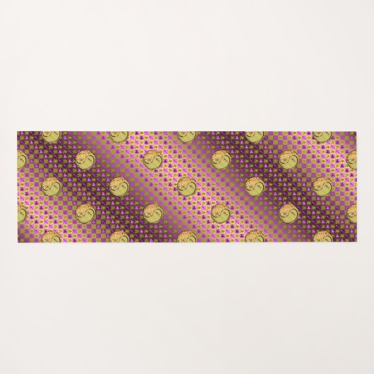 Boogschutter en metalen draak yogamat (Achterkant (horizontaal))