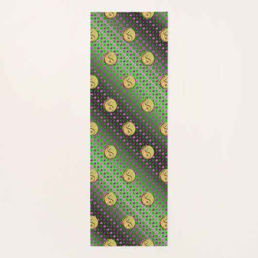 Boogschutter en metalen geit yogamat (Achterkant)