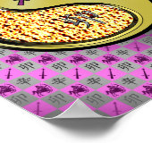 Boogschutter en metalen konijn poster (Hoek)