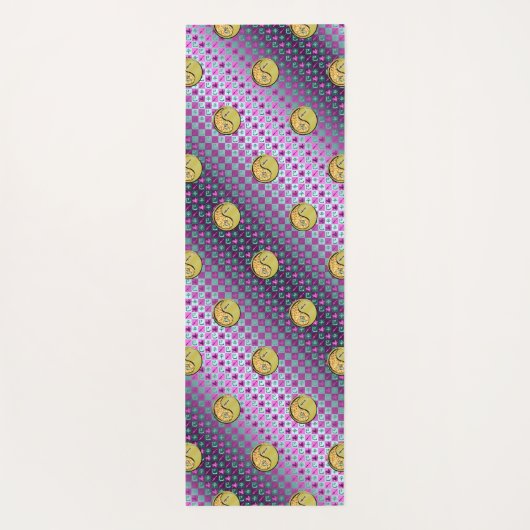 Boogschutter en metalen slang yogamat (Achterkant)