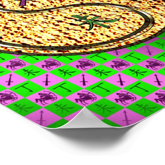 Boogschutter en vuurgeit poster (Hoek)