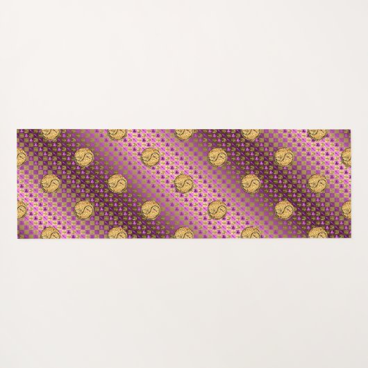 Boogschutter en vuurrat yogamat (Achterkant (horizontaal))