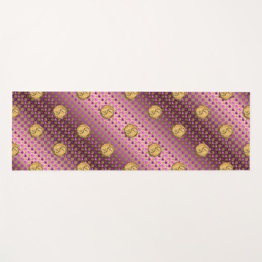 Boogschutter en vuurrat yogamat (Voorkant (horizontaal))