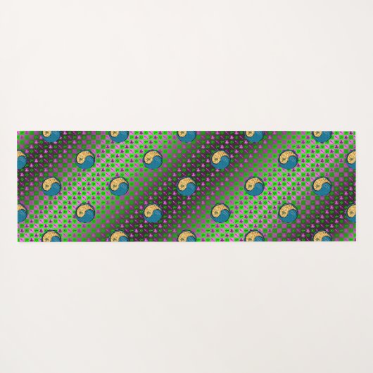 Boogschutter en watergeit yogamat (Achterkant (horizontaal))