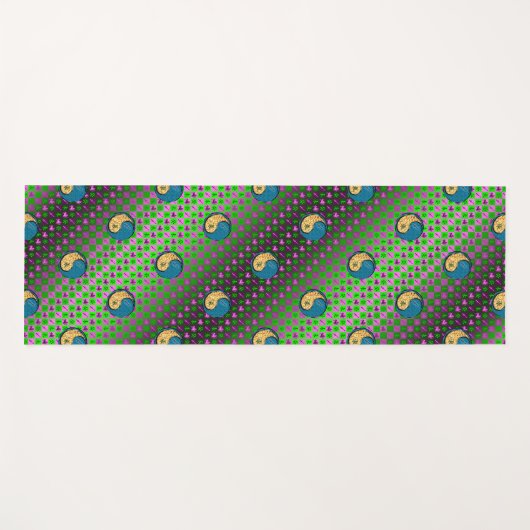 Boogschutter en watergeit yogamat (Voorkant (horizontaal))