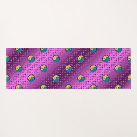 Boogschutter en waterhaan yogamat (Achterkant (horizontaal))