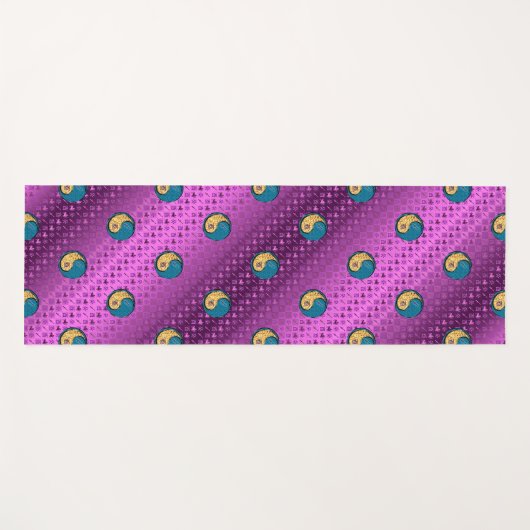 Boogschutter en waterhaan yogamat (Voorkant (horizontaal))