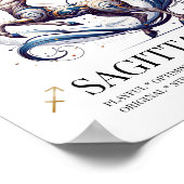 Boogschutter Gepersonaliseerde Elegante Dierenriem Poster (Hoek)