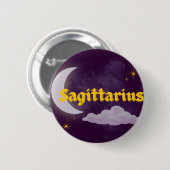 Boogschutter Hemels Esthetische Maan Wolken Sterre Ronde Button 5,7 Cm (Voorkant /achterkant)