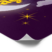 Boogschutter hemelse maanwolk sterren astrologie poster (Hoek)