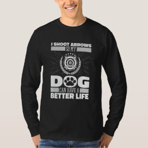 Boogschutter Hond Boog Boogschutter Pijl Doel Bo T-shirt