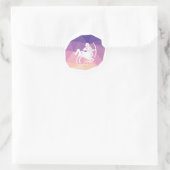 Boogschutter horoscoop teken violette moderne stic ronde sticker (Tas)