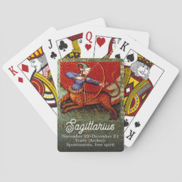  Boogschutter Horoscoop Zodiac Middeleeuws Pokerkaarten