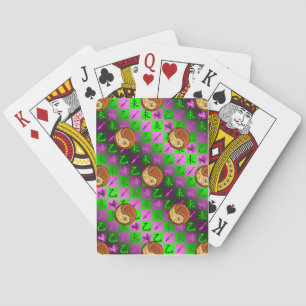 Boogschutter & Hout Geit Pokerkaarten