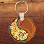 Boogschutter & Hout Konijn Sleutelhanger (Voorkant)