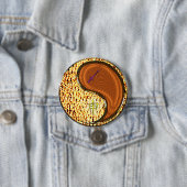 Boogschutter & Houten Aap Ronde Button 7,6 Cm (In situ)