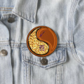 Boogschutter & Houten Haan Ronde Button 7,6 Cm (In situ)