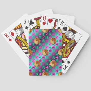 Boogschutter & Houten Hond Pokerkaarten
