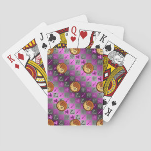 Boogschutter & Houten Konijn Pokerkaarten