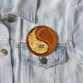 Boogschutter & Houten Konijn Ronde Button 7,6 Cm (In situ)