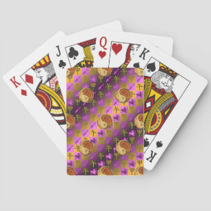 Boogschutter & Houten Paard Pokerkaarten