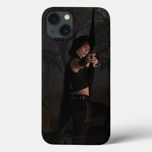 Boogschutter in de duistere Bossen Fantasy Art Case-Mate iPhone Case (Achterkant)