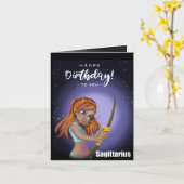 boogschutter kaart (Gele Bloem)