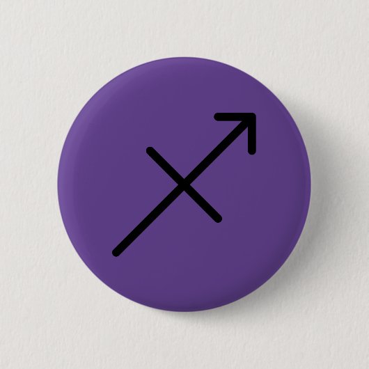 Boogschutter Knop Ronde Button 5,7 Cm (Voorkant)