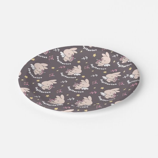 Boogschutter Konijnenpatroon: De Kosmische Dans va Papieren Bordje (Gekanteld)