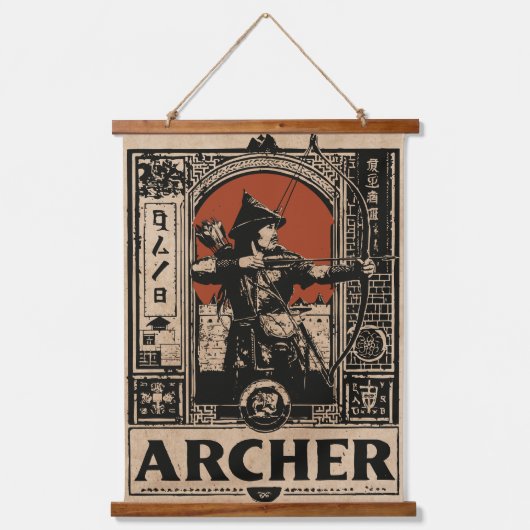  boogschutter kunst | Wabi Sabi  ontwerp Hangend Wandkleed (Voorkant)