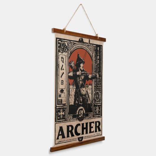  boogschutter kunst | Wabi Sabi  ontwerp Hangend Wandkleed (Gebogen)