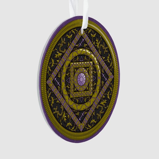 Boogschutter Mandala Acryl Ornament (voorkant)