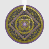 Boogschutter mandala acryl Ornament (achterkant)