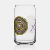 Boogschutter Mandala Blikvorm Glas (Voorkant)