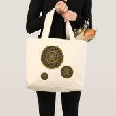 Boogschutter Mandala Boodschappentas Grote Tote Bag (Voorkant (product))