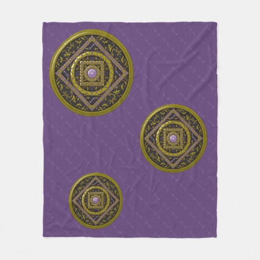 Boogschutter Mandala Fleece Dekbed Deken (Voorkant)