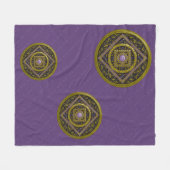 Boogschutter Mandala Fleece Dekbed Deken (Voorkant (Horizontaal))