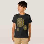 Boogschutter Mandala Kind en Baby Donker Shirt (Voorkant volledig)