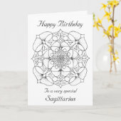 Boogschutter Mandala: Kleur uw eigen Kaart van de (Gele Bloem)