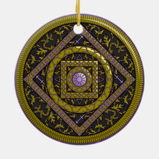 Boogschutter Mandala Ornament (Achterkant)