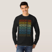 Boogschutter Meisje Boogschutter Boog En Pijl Boog T-shirt (Voorkant volledig)
