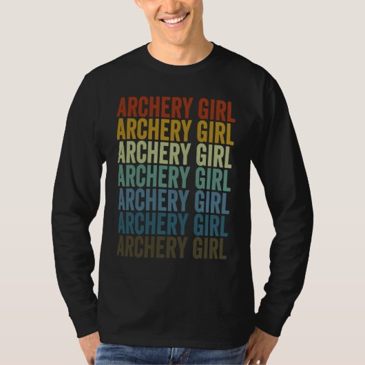 Boogschutter Meisje Boogschutter Boog En Pijl Boog T-shirt (Voorkant)