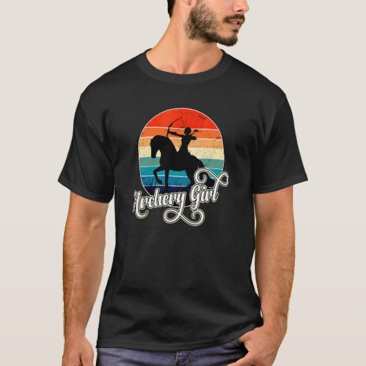 Boogschutter Meisje Sportvrouw Speler Boogschutter T-shirt (Voorkant)