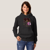 Boogschutter Meisje Verjaardag Melanin Afro Queen Hoodie (Voorkant volledig)